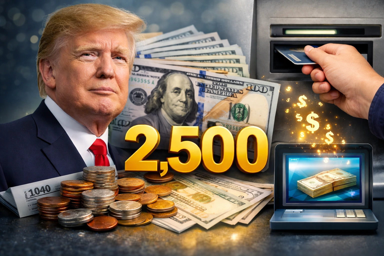 El IRS depositará 2,500 dólares en las cuentas bancarias